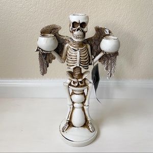 Martha Stewart skeleton candle holder